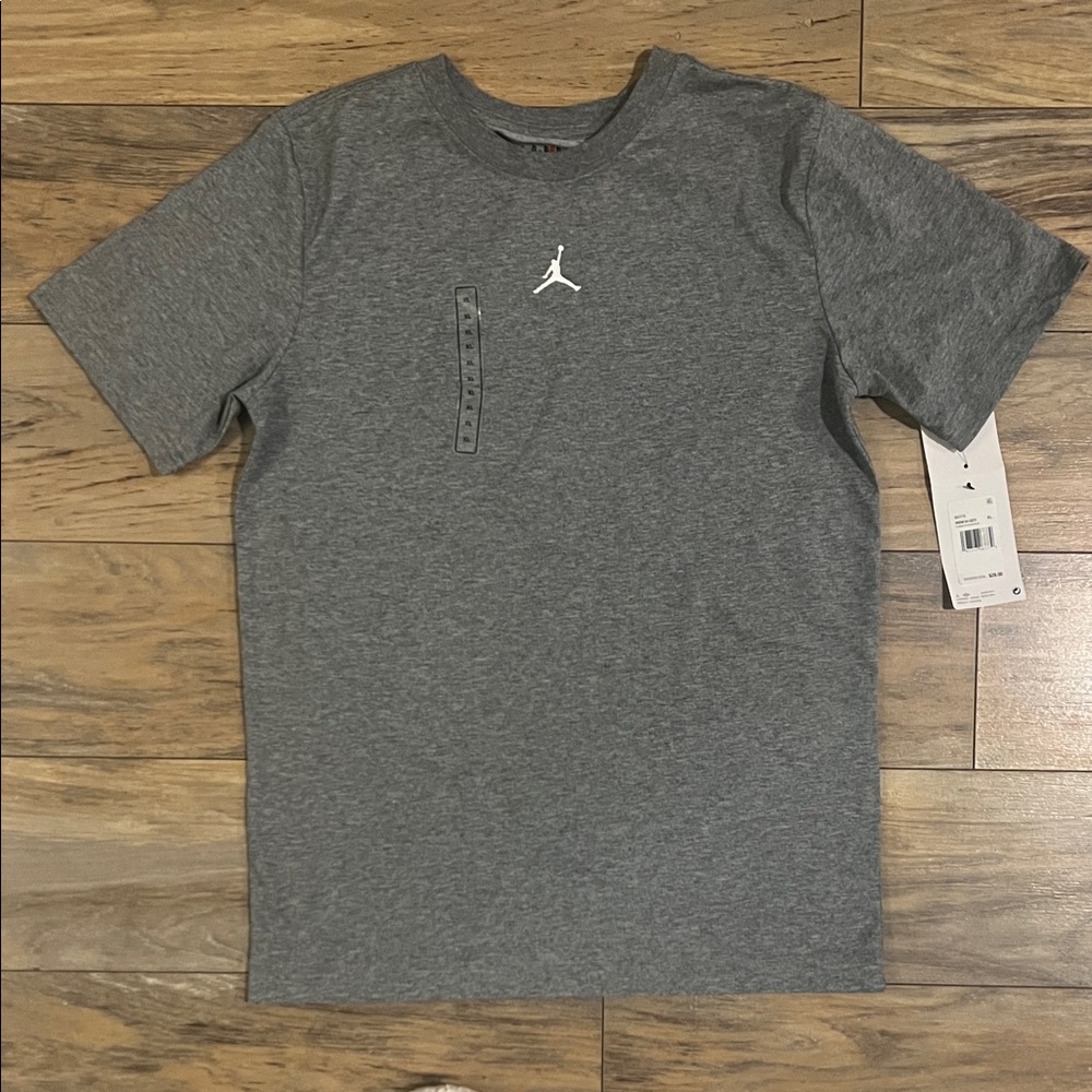 Jordan Kids Heather Gray Short Sleeve Tee